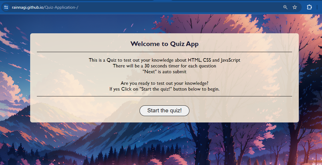 Quiz Application image